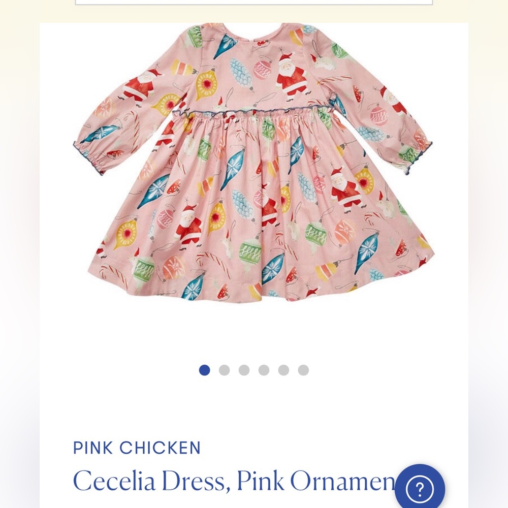 Like new PINK CHICKEN cecelia ornament dress in pink